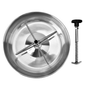 1Pc Stainless Steel Piglet Feeding Sow Milk Trough Food Tray Pig Feeder Bowl Livestock Fodder S (Option: Default)