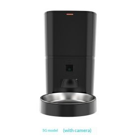 Video Camera With Adjustable Performance Pet Feeder (Option: Black 4L-5G Night Vision Version)