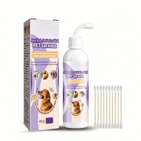 118ml Pet Ear Rinse Cleaner With Glycerin & Disodium EDTA, Anti-Itch Antimicrobial Ear Wash For Dogs Cats, Alcohol-Free Gentle Ear Cleanser With (Option: 1pcs)