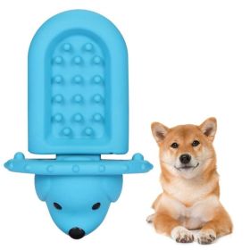PROKEl Soft Rubber Toy Puppy Slow Feeder PadPeanutButter Treat Dispenser Training Aid DogCrateTraining Tool -Reduce Boredom Anxiety.Distraction F (Option: BLUE)